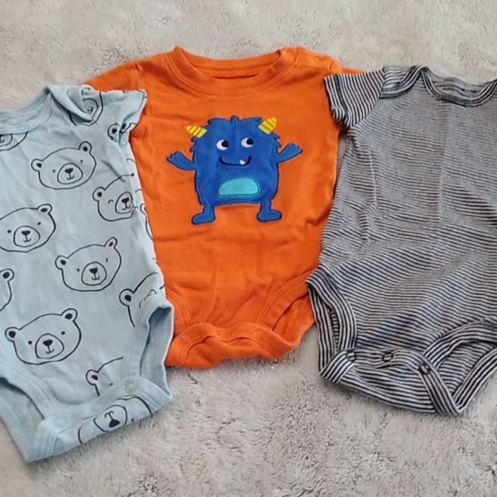 5/$15 Baby Onesies Monsters and Bears - Oh My!